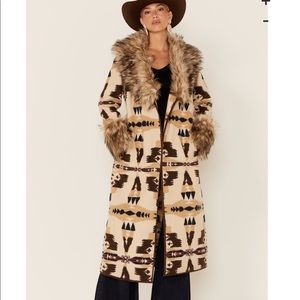 New Tasha Polizzi Frontier Blanket Coat Sz XL